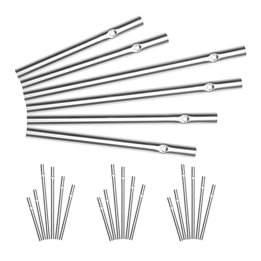 

24Pcs Decorative Wind Chime Tubes DIY Metal Hanging Ornaments for Indoor Outdoor Use Repair Craft Projects Aluminum Chime