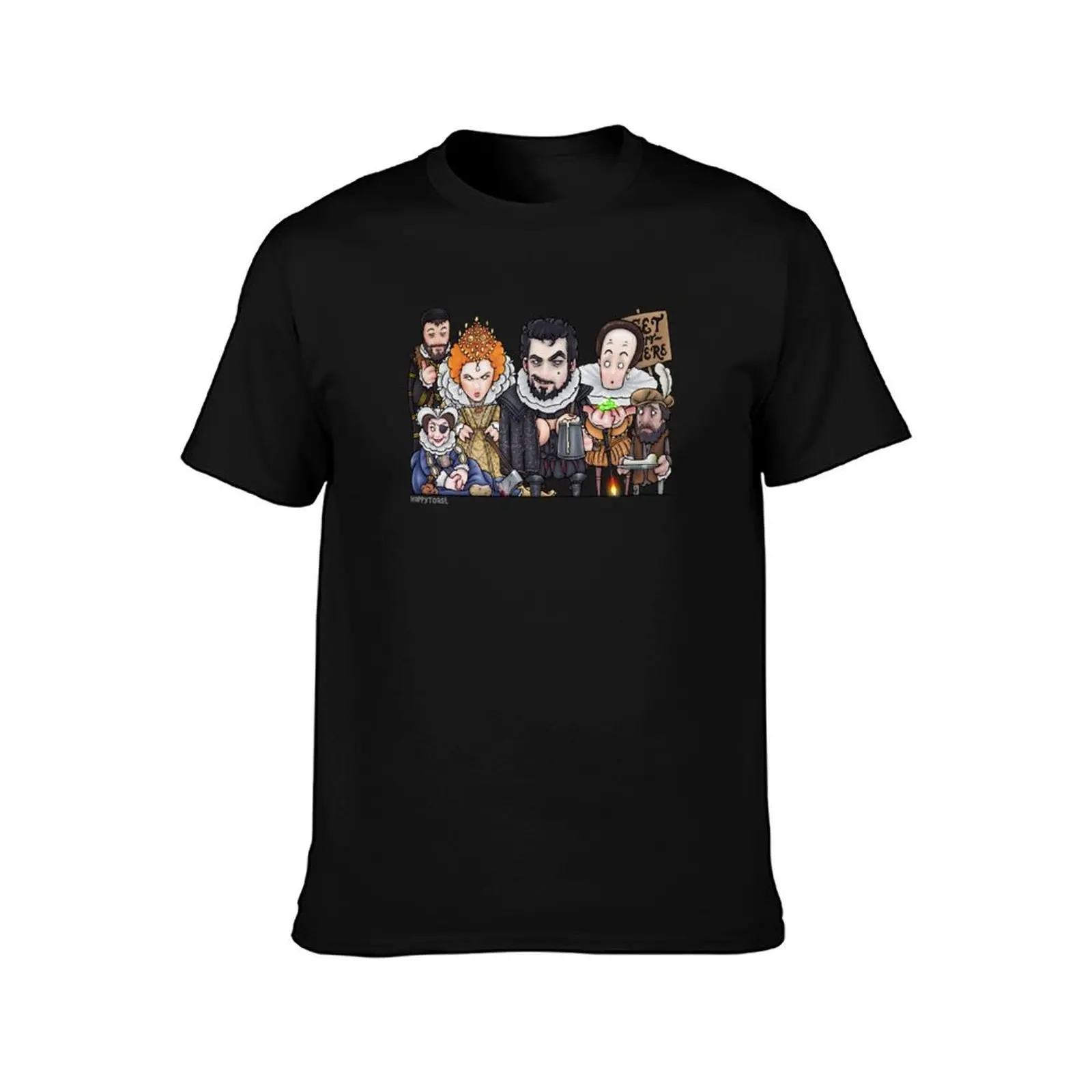 Blackadder II T-Shirt Plus Size Loose Short Sleeve Top T-Shirt