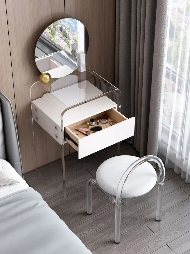 Style Suspension Dressing Table Acrylic Simple Modern Dresser Bedroom Small Apartment Light Luxury Transparent Makeup Table