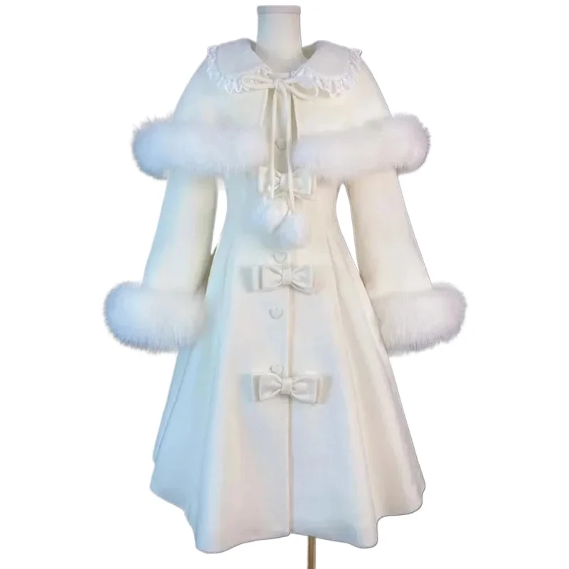 

Winter Snow Qianjin's New Chinese Style Waisted Mid-Length Coat Winter Heavy Industry Style New Temperament Commuting Jacket