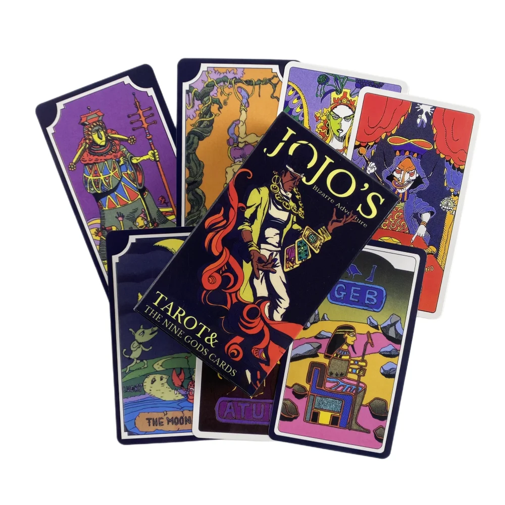 JoJo\'s Bizarre Adventure Tarot Cards A 84 Deck Oracle English Visions Divination Edition Borad Playing Games