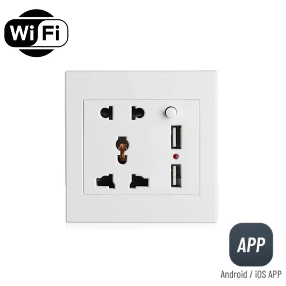Многофункциональный патрон для лампы E27, многофункциональная розетка, управление WIFI. Поддерживает телефоны iOS и Android.