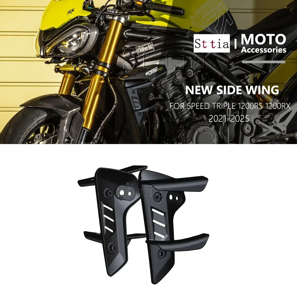 Motorcycle Spoiler Side Fairing For Triumph Speed Triple 1200RS 1200RX 2021-2025 Aerodynamic Winglet Fixed Wing Side Spoiler Kit