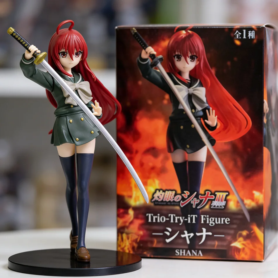 Shakugan Shana Anime-Figur 19cm PVC-Statue Modell Actionfiguren Sammlerstück Ornament Anime-Cartoon-Modell Geschenke