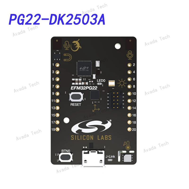 

Avada Tech PG22-DK2503A EFM32PG22 Thunderboard Gecko ARM® Cortex®-M33 MCU 32-Bit Embedded Evaluation Board