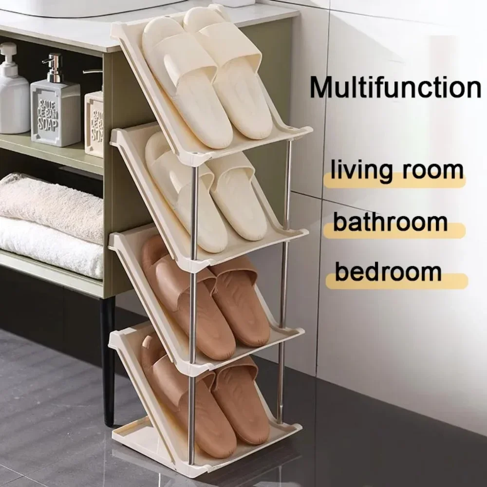 Multi-Layer Storage Shoe Shelves Dormitory Simple Detachable Sneakers Cabinet Entry Household Living Room Space-Saving Shoe Rack