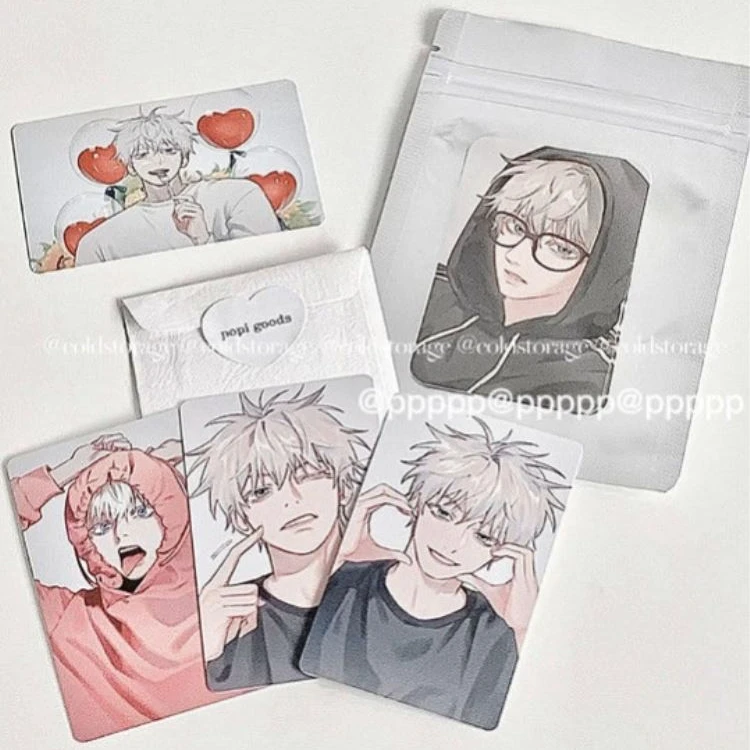 Anime Jujutsu Kaisen Satoru Gojo Fushiguro Megumi Cosplay Cartoon Little Card Xmas Graduation Birthday Gift Ornament Photo Props