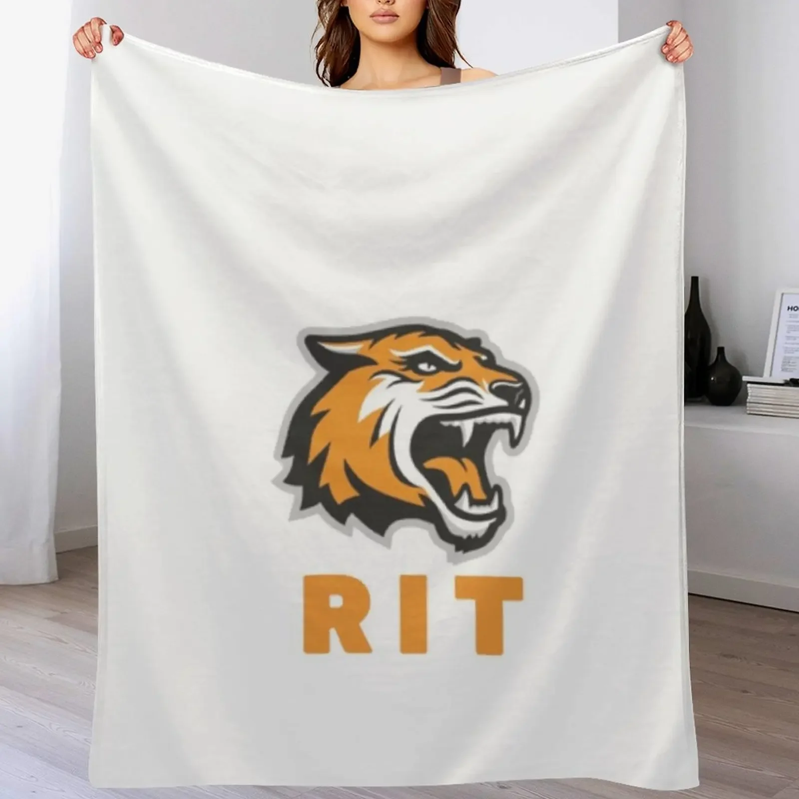 

Rochester Institute Of Technology Throw Blanket Soft Plush Plaid Sofa Throw blankets ands Cute Blankets