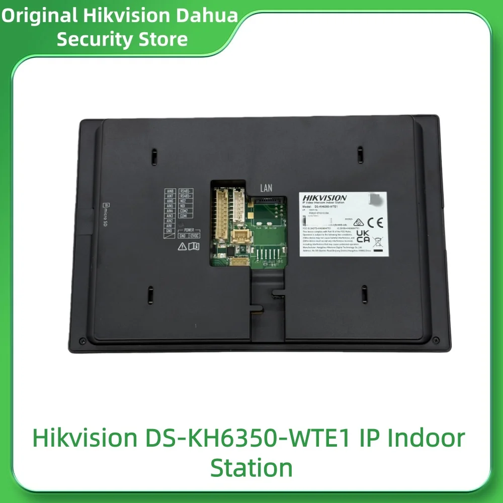 Hikvision Video Intercom DS-KH6350-WTE1 7-Inch Touch Screen Wifi Network Indoor Station Remotely Receive Calls