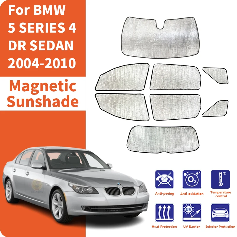 

Custom Car Window Sunshade Anti-UV Car Sun Window Visors Sunshade Covers Accessories For BMW 5 SERIES E60 4 DR SEDAN 2004-2010