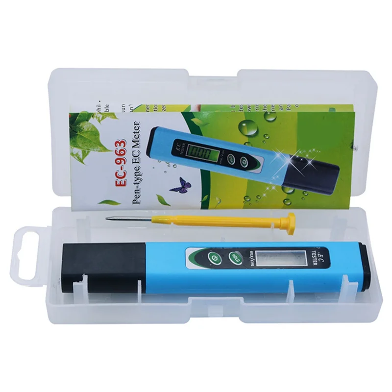 

AB47-Portable LCD Digital EC Meter Tester Pen TDS Tester Pen Conductivity Water Quality Measurement Tool