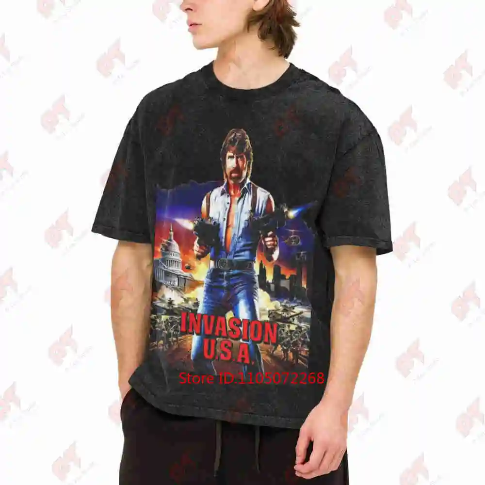 Invasion USA Active Vintage Washed Tee Pure Cotton T-Shirt