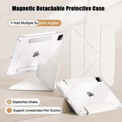 For iPad A16 11th 10 10th 9 9th Generation Pro 11 12.9 13 inch Case,For iPad Air 11 4th 5th 10.9 inch Magnetic Detachable Cover