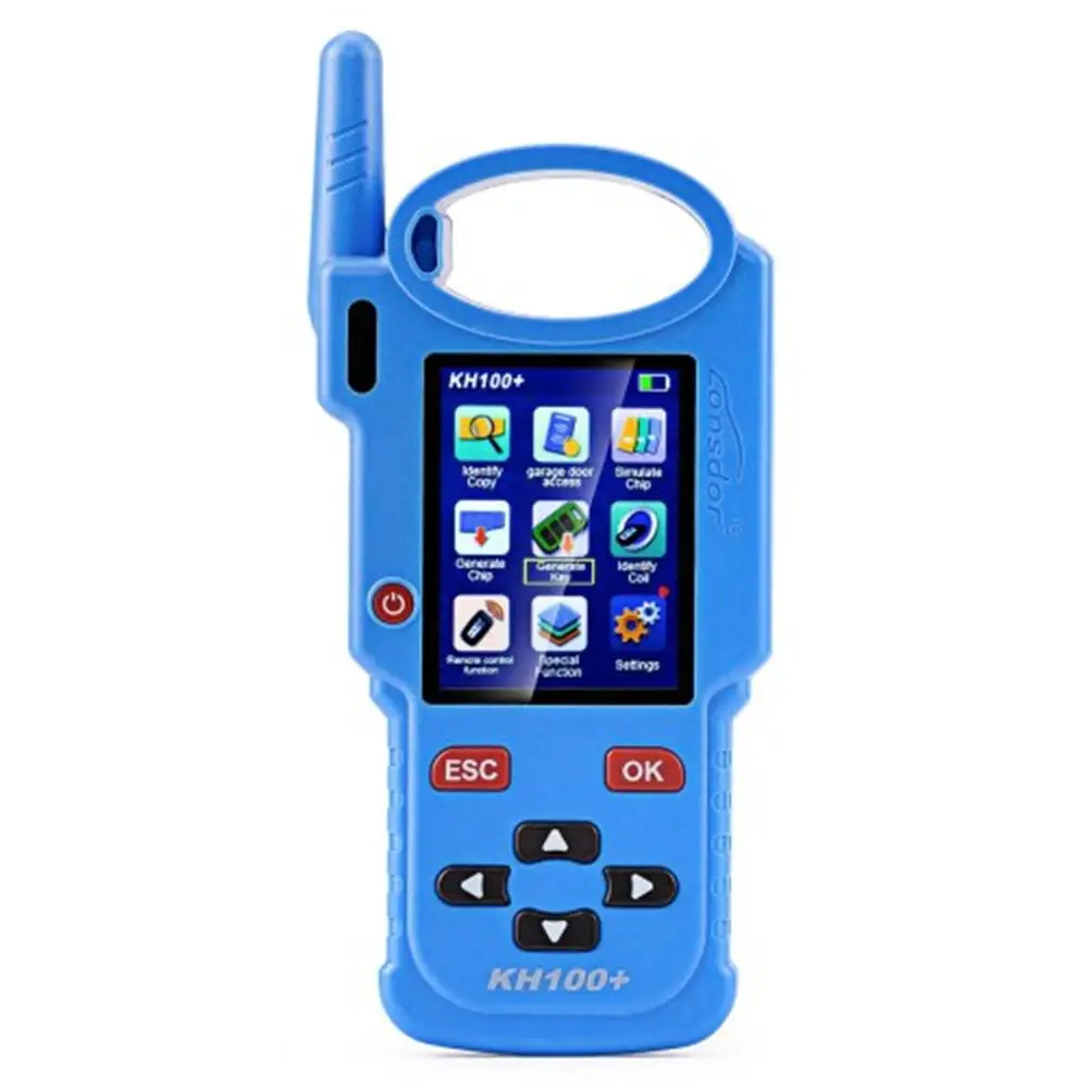 Blue Lonsdor KH100+ Remote Maker Key Programmer Update Online Supports Indian TATA Mahindra Maruti