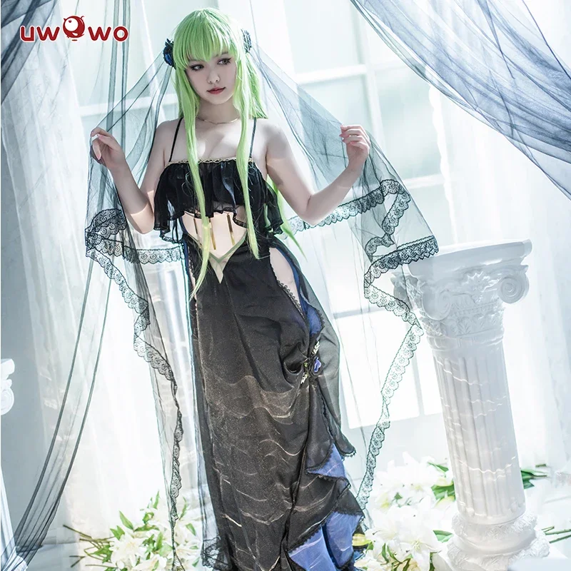 Last batch of lelouchh black bride ver CC. Cosplay Costume C. Lelouchh bride cosplay dress Halloween cos