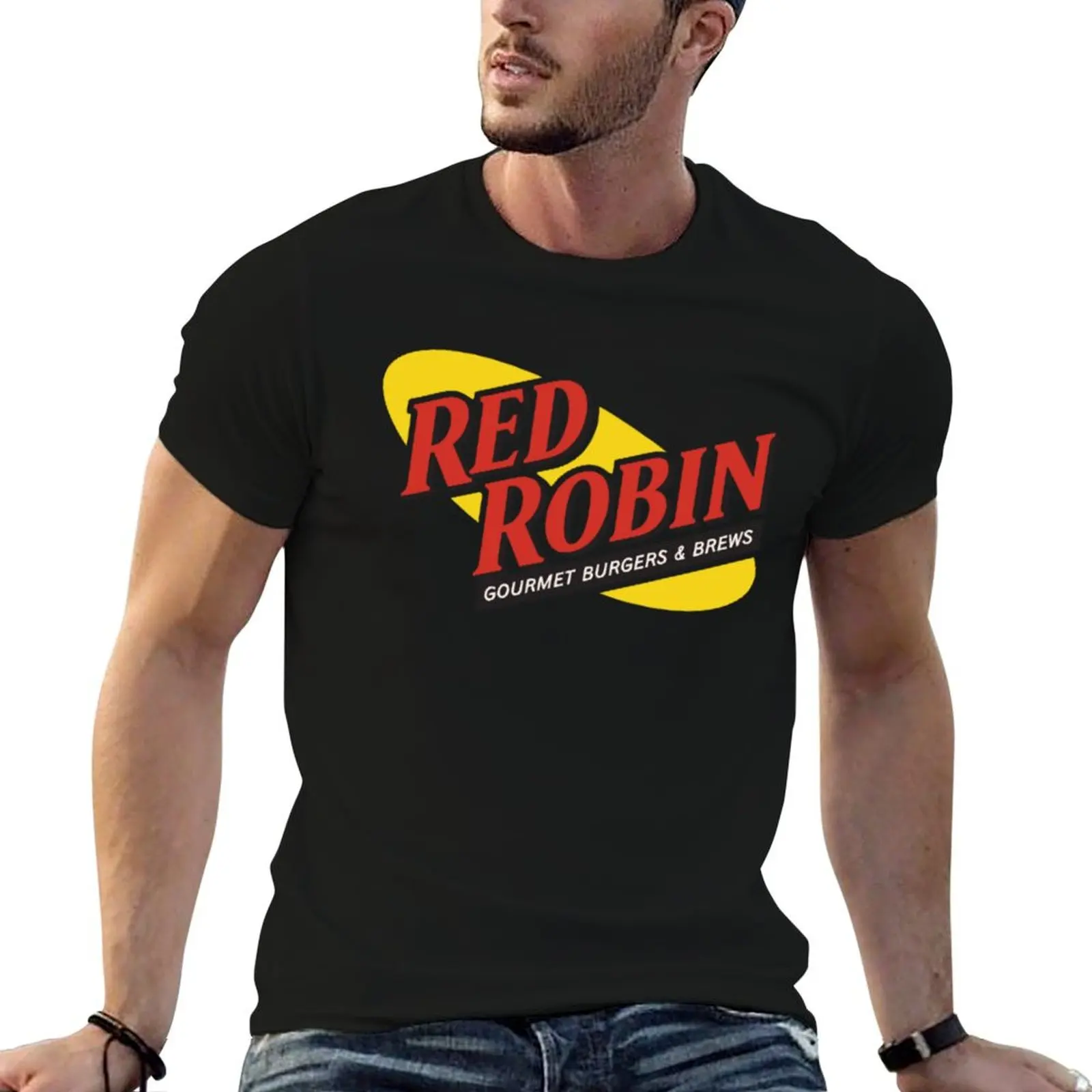 red robin gourmet T-Shirt summer top quick drying fitted t shirts for men