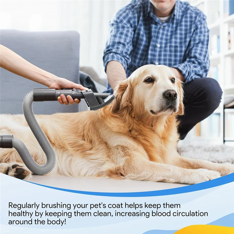 A24P Groom Dog Brush For Dyson V11 V10 V8 V7 V6 Dog Pet Hair Brush Extension Hose And Adapter Pet Grooming Kit Tool 921001-01 Du