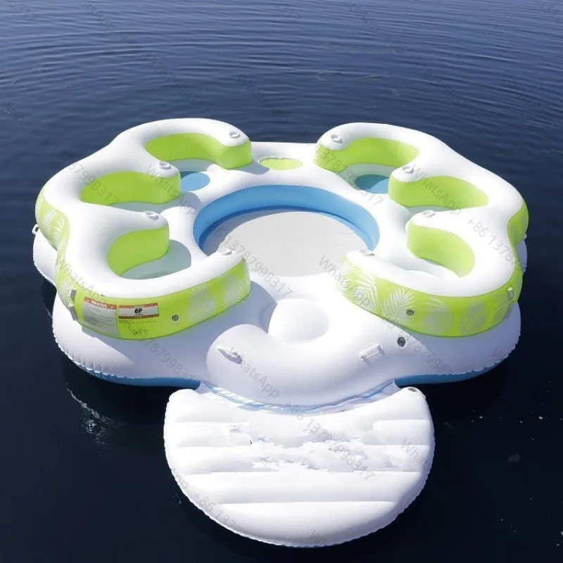 6 person island, lake multi-person floating row island unicorn flamingo pirate ship(This is a deposit, not the full payment.)