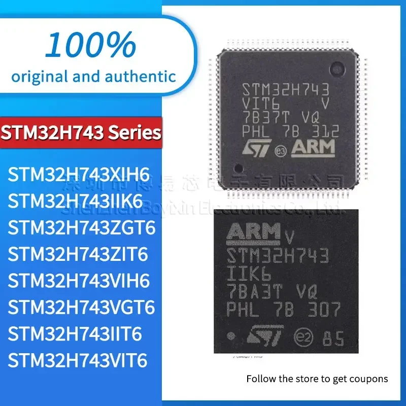 

STM32H743VIT6 STM32H743IIT6 STM32H743VGT6 STM32H743VIH6 STM32H743ZIT6 STM32H743ZGT6 STM32H743IIK6 STM32H743XIH6 original genuine