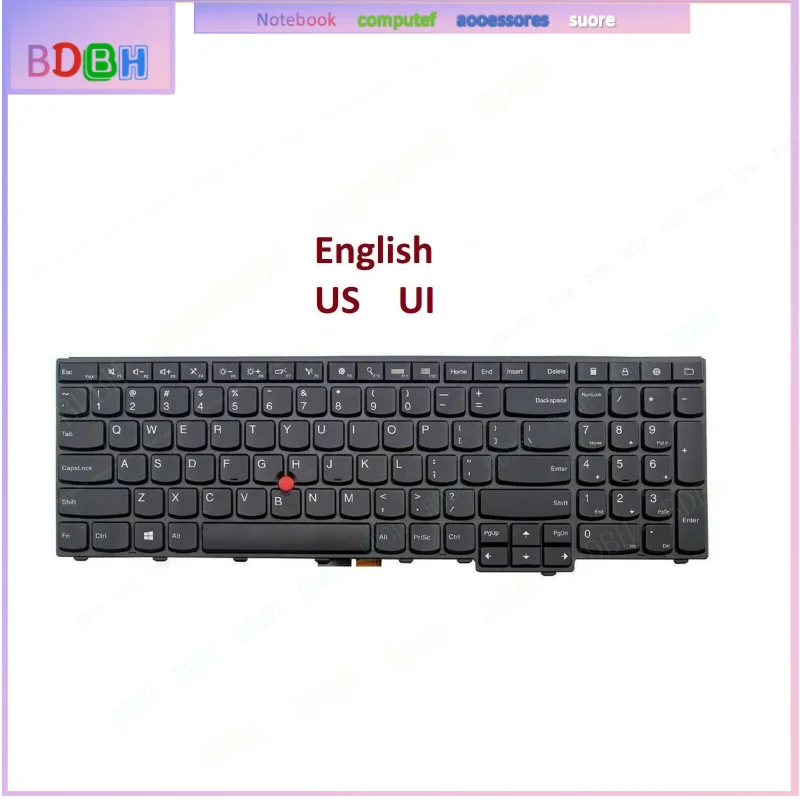 Keyboard For Lenovo For Thinkpad Edge E531 E540 L540 T540P T550 T560 P50S - US UI