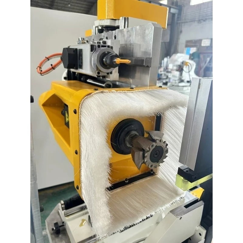 Full Automatic Wood Double Ends Tenon Machine Furniture CNC Milling Cutting Router Angle Adjustment Featuring Servo Motor Core