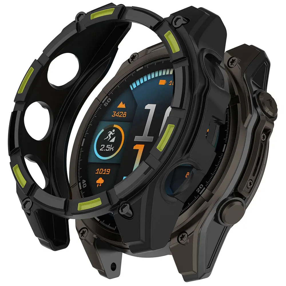 Garmin Fenix8 Solar 51MM 47MM 밴드 스마트 시계 교체 쉘 Garmin Fenix ​​8 Solar 보호 케이스 용 실리콘 시계 커버