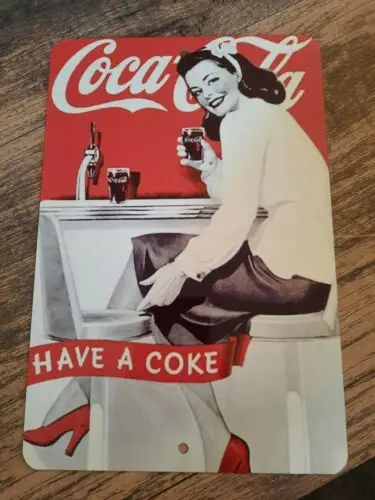 1 pcs,Coca Cola Vintage Ad Have a Coke 8x12 Metal Wall Sign