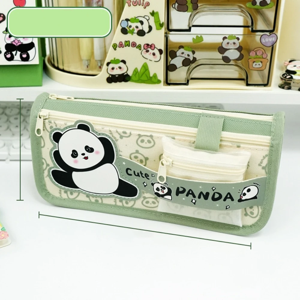 

Astronaut Panda Pen Bag Cartoon Capybara Large Capacity Pencil Case Portable Canvas Stationery Organizer Boy Girl Kid Gift