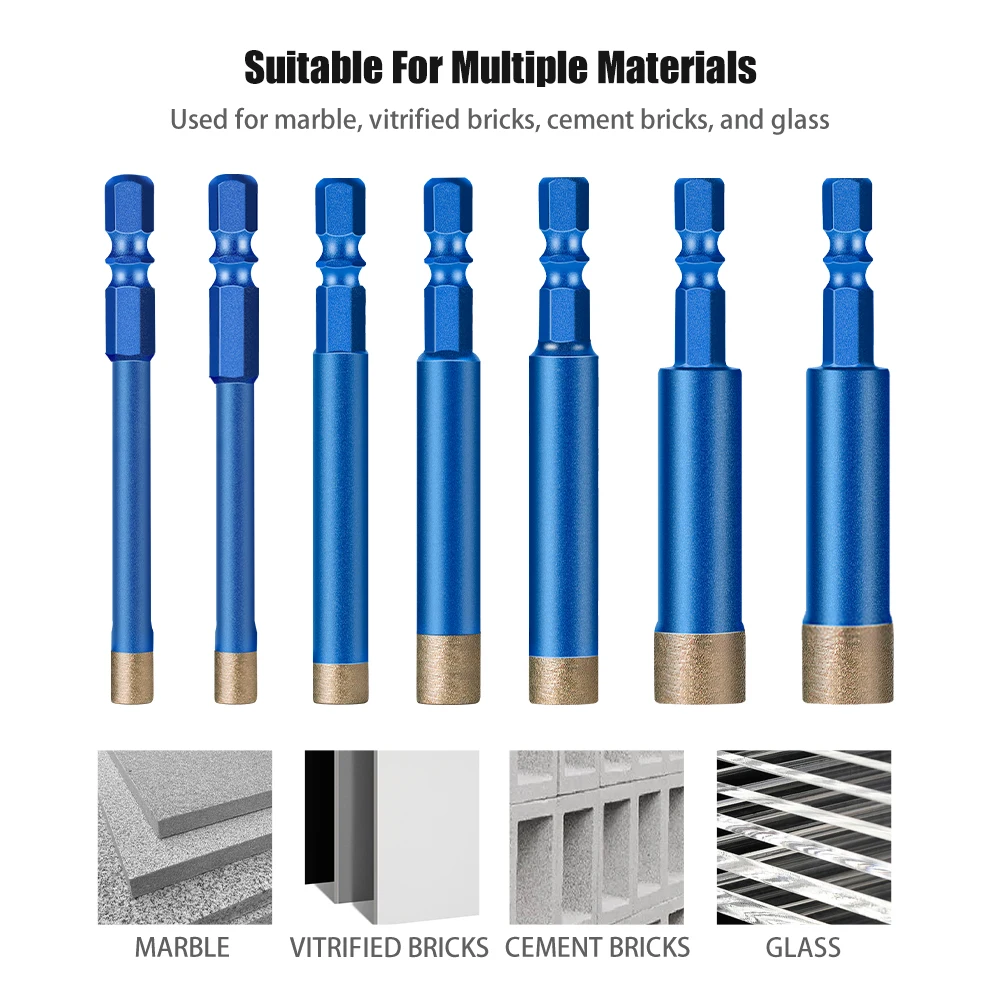 High-grade diamond grain Coated Drill Bit Tile Marble Glass Ceramic Hole Saw Drilling Bit For Ceramic Tile Drilling