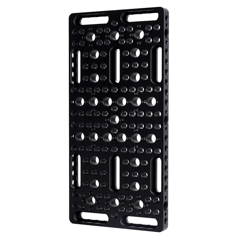 AA08-Cheese Board Camera Cage Guide Rail Block, 1/4 Inch 3/8 Inch Porous Connection Quick Installation Board