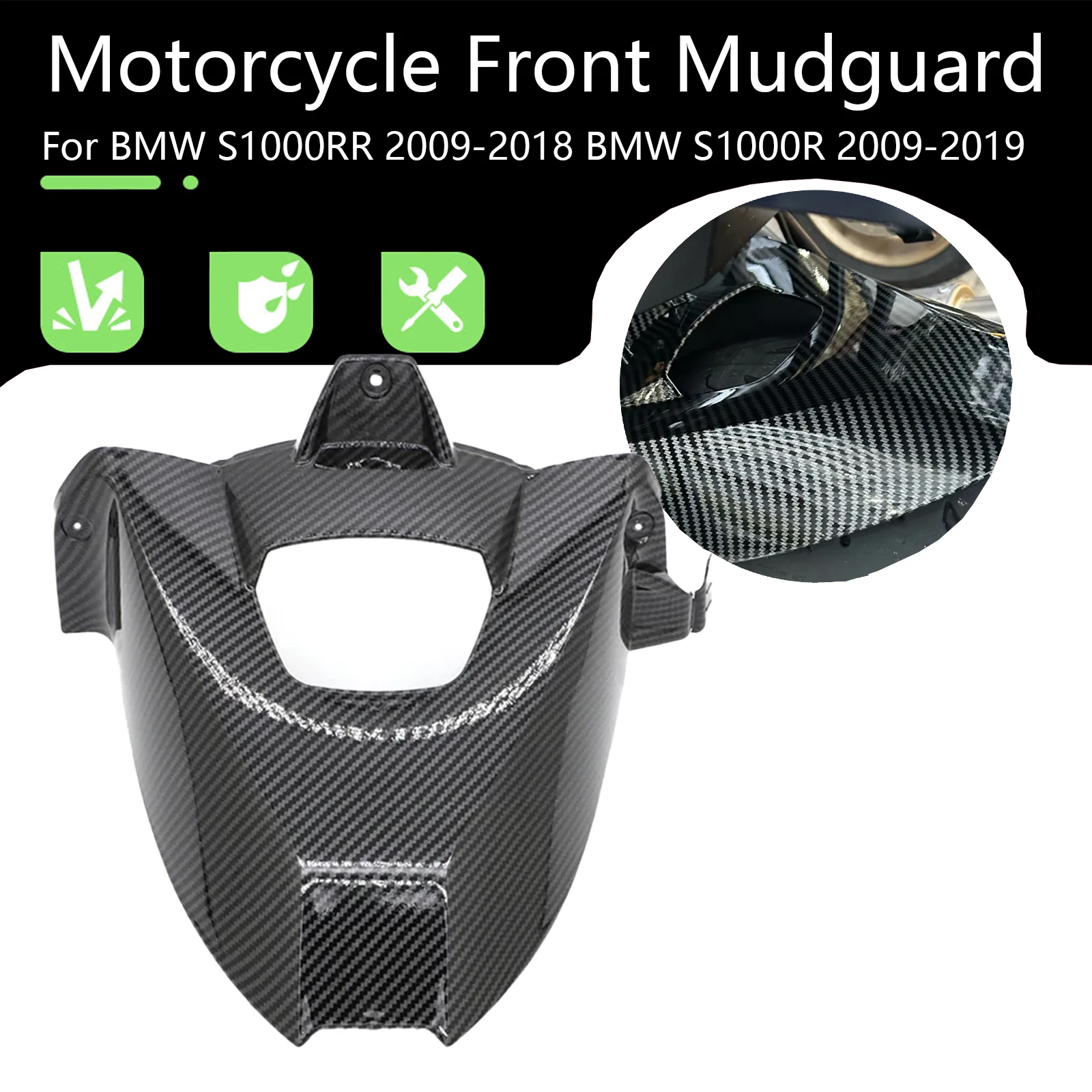 Motorcycle Rear Mudguard For BMW S1000RR 2009-2018 BMW S1000R 2009-2019 Tyre Protectors Cover Wheel Fender Cover Accessories