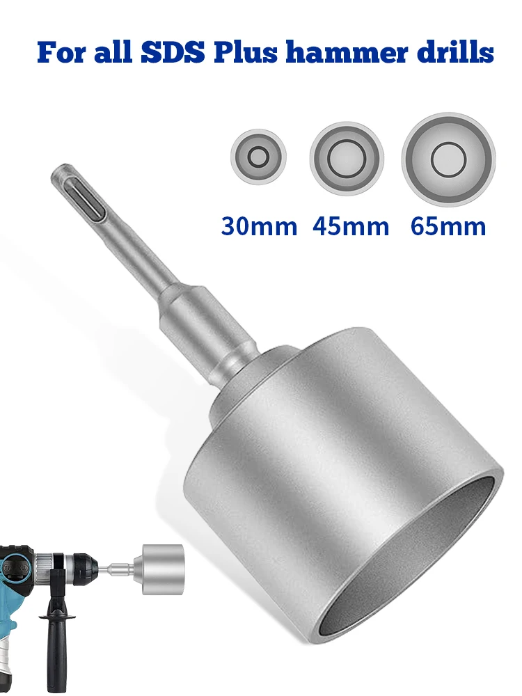 Ground Rod Driver SDS-Plus T Post 30/45/65mm Ground Rod Driver Tools Forged Steel Drill Bit Driver Hammer Dropshipping