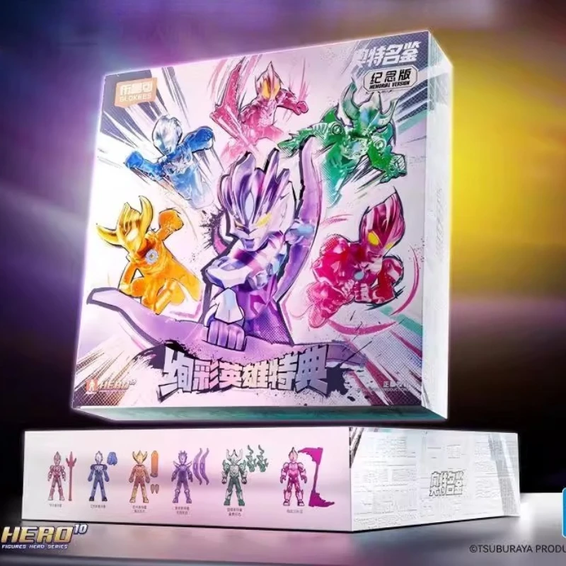 

Blokees Blockman Ultraman Colorful Hero Memorial Version Assembly Anime Figures Toy Kids Birthday Gift