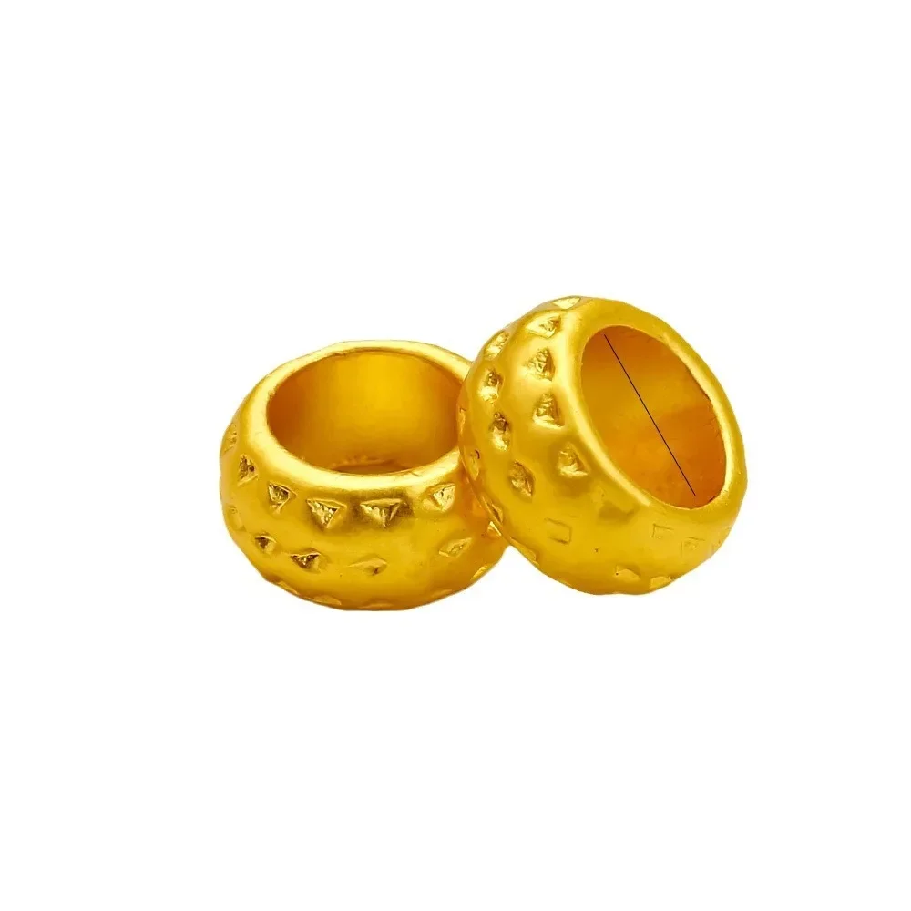 2025Matte gold Tibetan-style five-way God of Wealth clothing diy accessories: God of Wealth attracts wealth and brings good luck