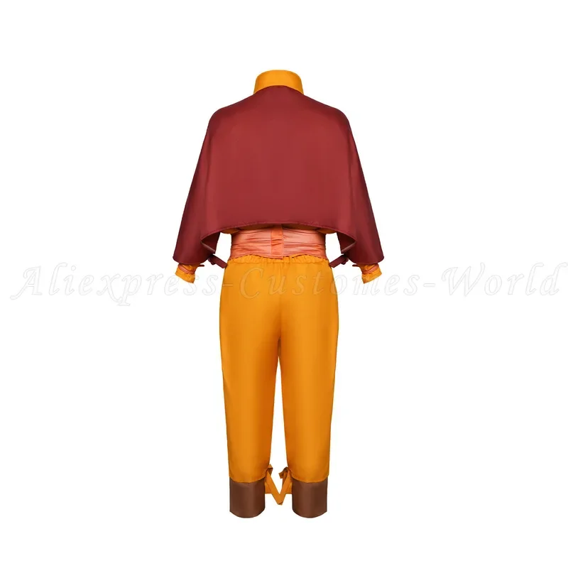 Avatar Aang Cosplay Costume The Last Airbender Aang Anime Cosplay Costume Adult Suit Outfits Halloween For Women Men Boy Suit！1e