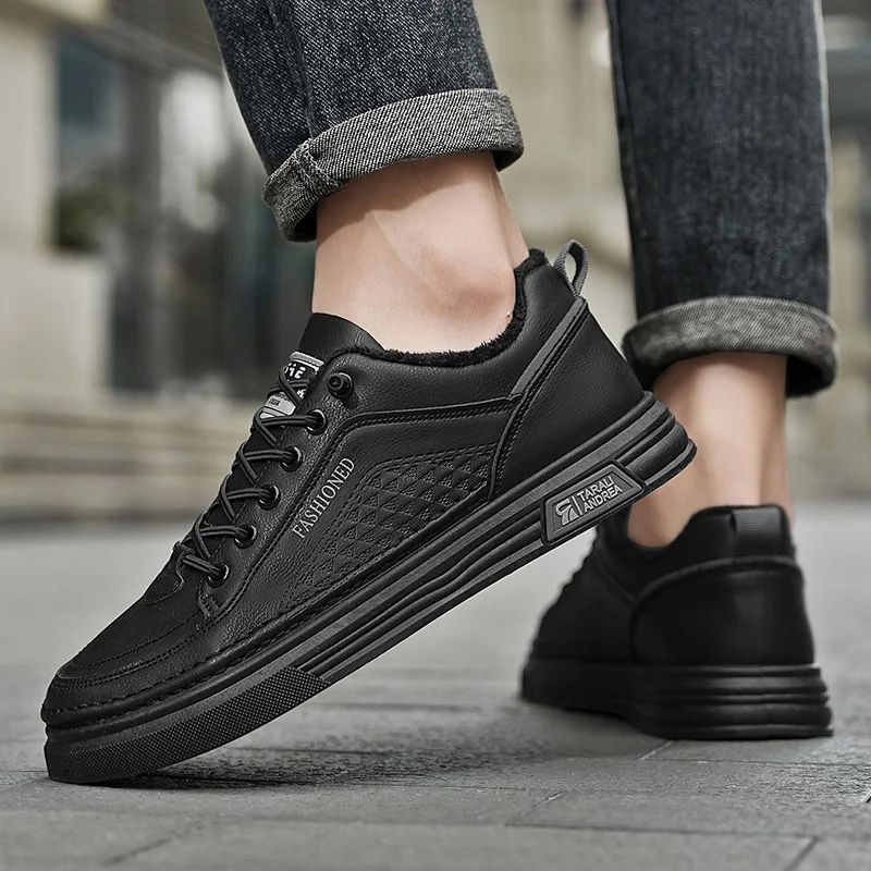 الرجال الخريف جديد تنفس حذاء أبيض الرجال العصرية تنوعا حذاء فاخر 2025 أحذية رسمية رياضية الرجال أحذية رياضية من الجلد عادية #5