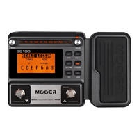 MOOER GE100 Guitar Multi-Effects Processor Effect Pedal with Loop Recording Tuning Tap Tempo Rhythm Setting Scale US Plug