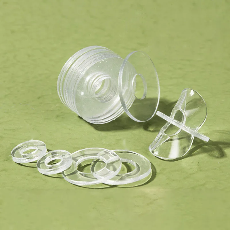 50~200Pcs Clear Soft PVC Washer Shockproof Nylon Vinyl Flat Washer Gasket M4 M4.2 M5 M6 M7 Insulation Plastic Washers