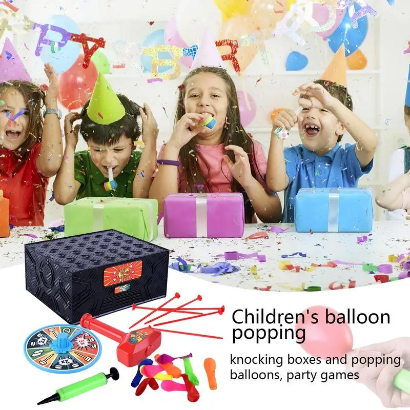 Wack A Balloon Game Multiplayer Party Blast Balloon Box Balloon Game To Exercise Hand-Eye Coordination For Banquet Class