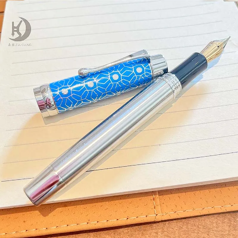 JD 957 Exquisiter Business-Füllfederhalter mit graviertem Design, luxuriöser, schöner Geschenkstift für Sammlung, Kalligraphie, Unterschriften – Detail 5