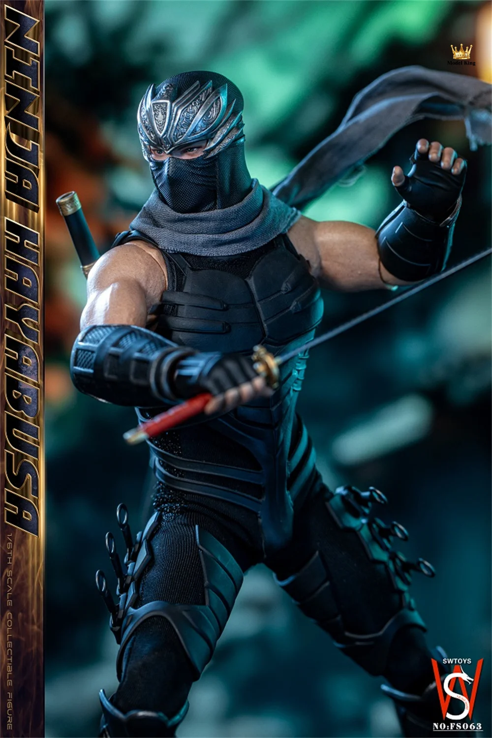 In Stock SWTOYS FS063 1/6 Scale NINJA HAYABUSA Male Warrior Double Headed Carving Full Set For 12Inchs Action Figure Model Toys