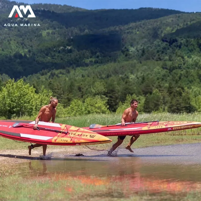 

AQUA MARINA 2025Новая доска для серфинга RACE SUP для соревнований 3,8 м/4,2 м для водных видов спорта с заостренным дизайном, надувная доска для серфинга для быстрого серфинга 18PSI