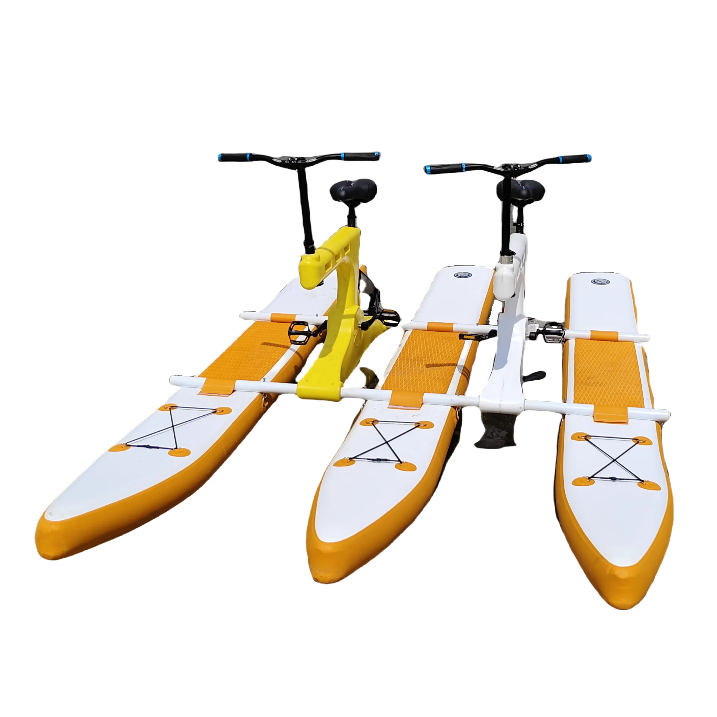 Two Person Inflatable Sup Board Water Bike Portable Water Bicycle Aqua Bike For Water Sports