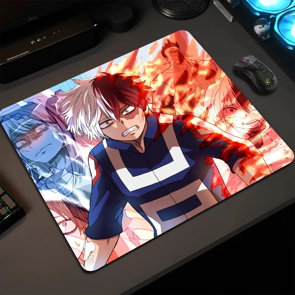 

Todoroki Shoto My Hero Academia Japanese Anime Mousepad Small LockEdge Mouse Pad For Gamers Computer Desk Pad Anti-slip Rubber