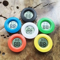 Miniature Digital Hygrometer and Thermometer , Round LCD Monitor for Indoor Humidity and Temperature Measurement