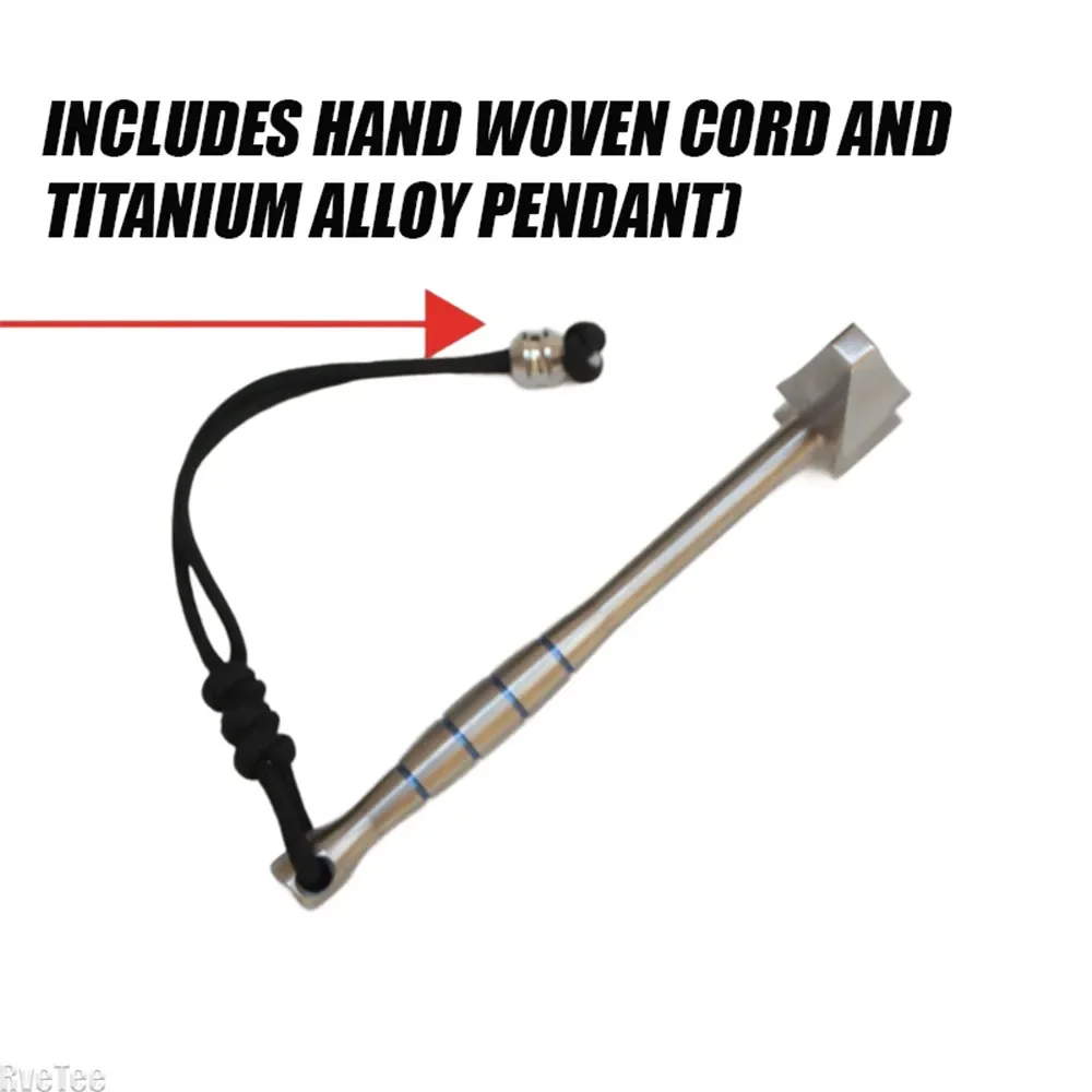 Titanium Alloy TC4 Solid Hammer Window Glass Breaker Edc Collection Outdoor Camping for Man Gift