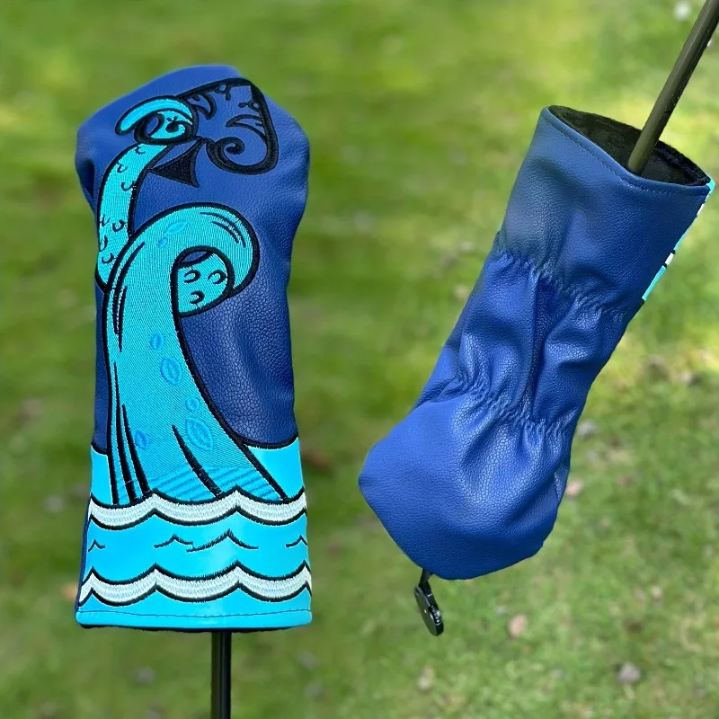 Funda protectora para palos de golf - Azul turquesa, a prueba de polvo y arañazos - Regalo ideal para golfistas - Material de PU, duradero