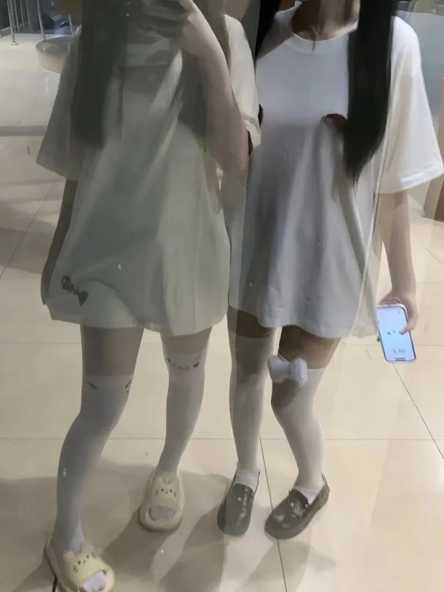 Cute Sweet ort Sve T-irt Women's Sle Japanese Anime Girl's Faion Casual Cotton Top Versatile Summer Tee