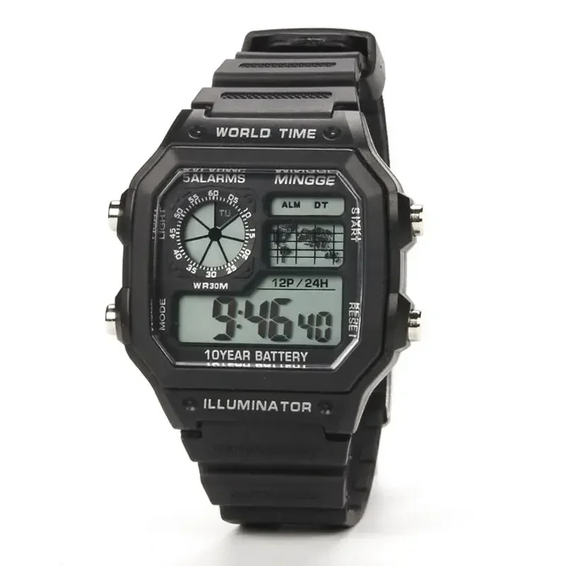 Digital Watches Men Sports Luminous Chronograph Waterproof Ultra-thin Electronic Wrist Watches Relogio Masculino Reloj Hombre