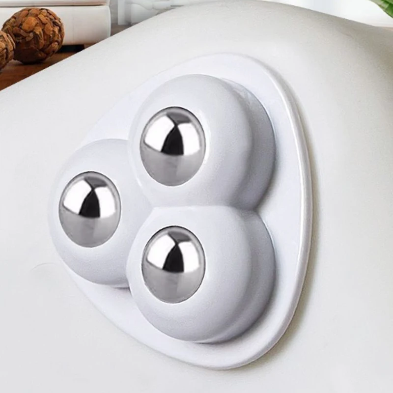 Mini rouleaux robustes 6cs avec 360 °   Base rotative, poulies à billes en acier inoxydable, utilisées pour les meubles, les armoires, les boîtes de rangement
